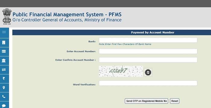 PFMS Scholarship payment status