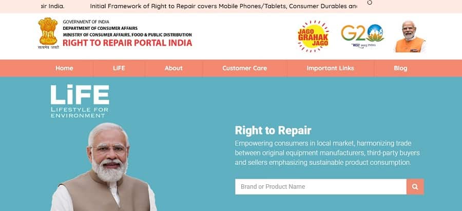 right to repair web portal