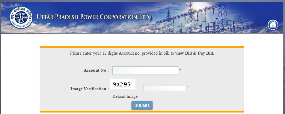 UP Bijli Bill Website